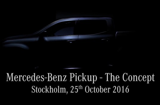 Mercedes-Benz представил тизер нового концептуального пикапа (ВИДЕО)