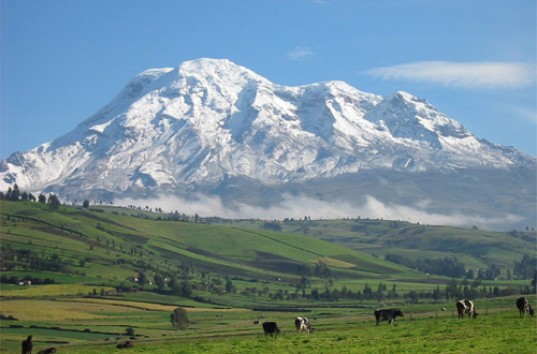 Гора Чимборасо в Эквадоре названа самой высокой на планете