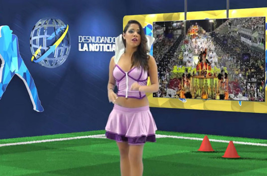 Бразильская телеведущая разделась в прямом эфире