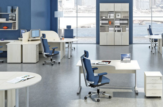 Металлическая мебель в интерьере современного офиса — надежность и стиль