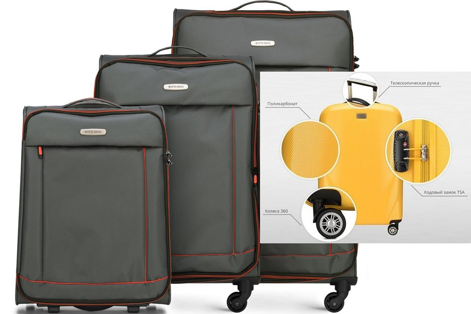 Элитные чемоданы на колесах от WITTCHEN: отличный вариант для путешествия