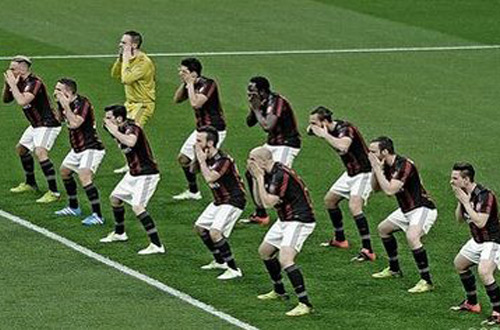 Танец не помог футболистам «Милана» выиграть у «Карпи» (видео)