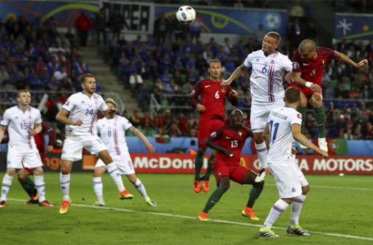 Евро-2016: сборная Исландии и сборная Португалии, обзор матча (ВИДЕО)