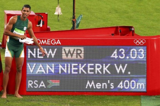 РИО-2016: Уэйд ван Никерк установил мировой рекорд в беге на 400 метров