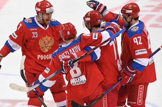 Кубок Первого канала: сборная России по хоккею разгромила Чехию (ВИДЕО)