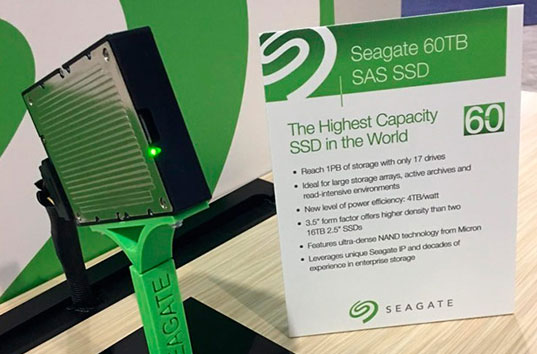 Seagate выпустила твердотельный накопитель рекордной емкости 60 ТБ