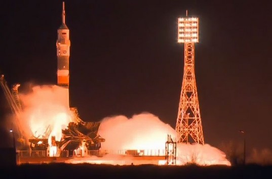 Космический корабль «Союз МС-03» успешно стартовал с Байконура (видеотрансляция)