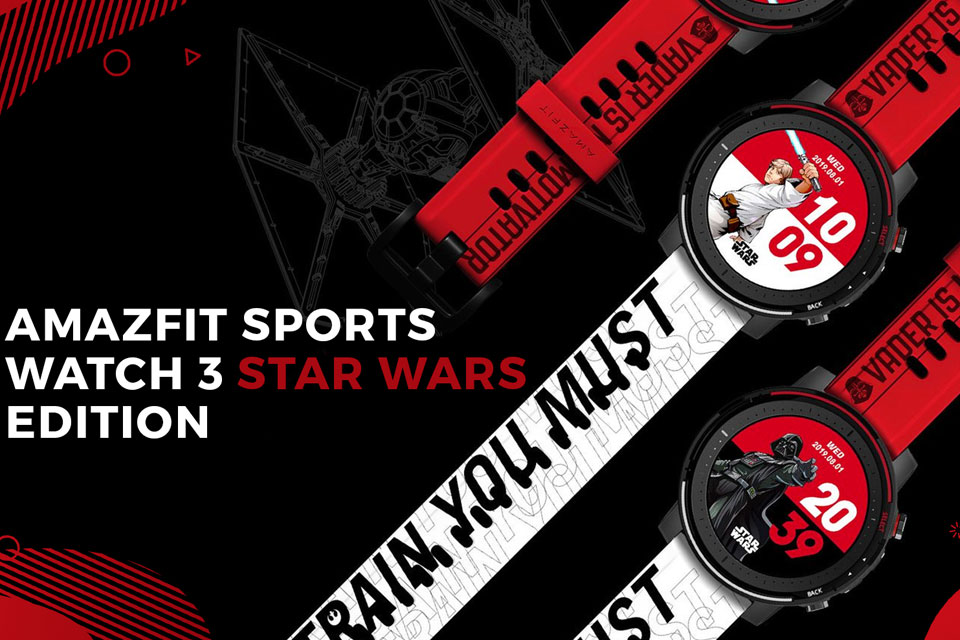 Представлены смарт-часы Amazfit Sports Watch 3 Star Wars Exclusive Edition