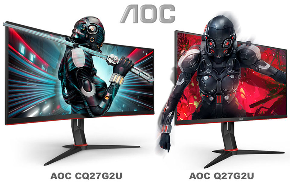 AOC представляет два новых 27-дюймовых игровых QHD монитора линейки G2
