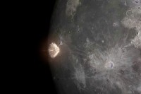Представлена анимация «бомбардировки» Луны астероидами (видео)