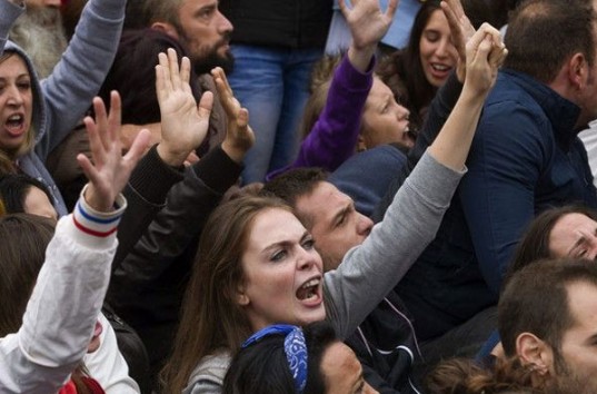 В Испании прошли протесты против торгового соглашения ЕС-США