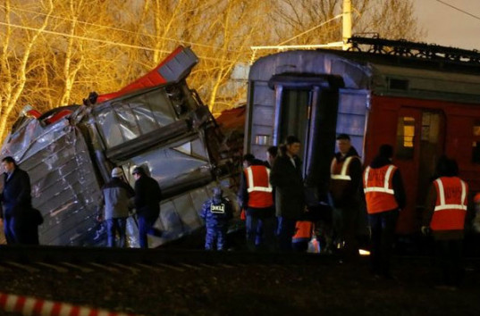 От столкновения поездов под Москвой пострадало более 30 человек‍ (ВИДЕО)