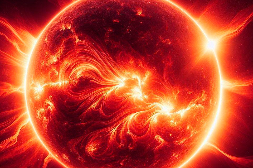 Мощная солнечная вспышка может вызвать помехи в радиосвязи и сбои в работе спутников