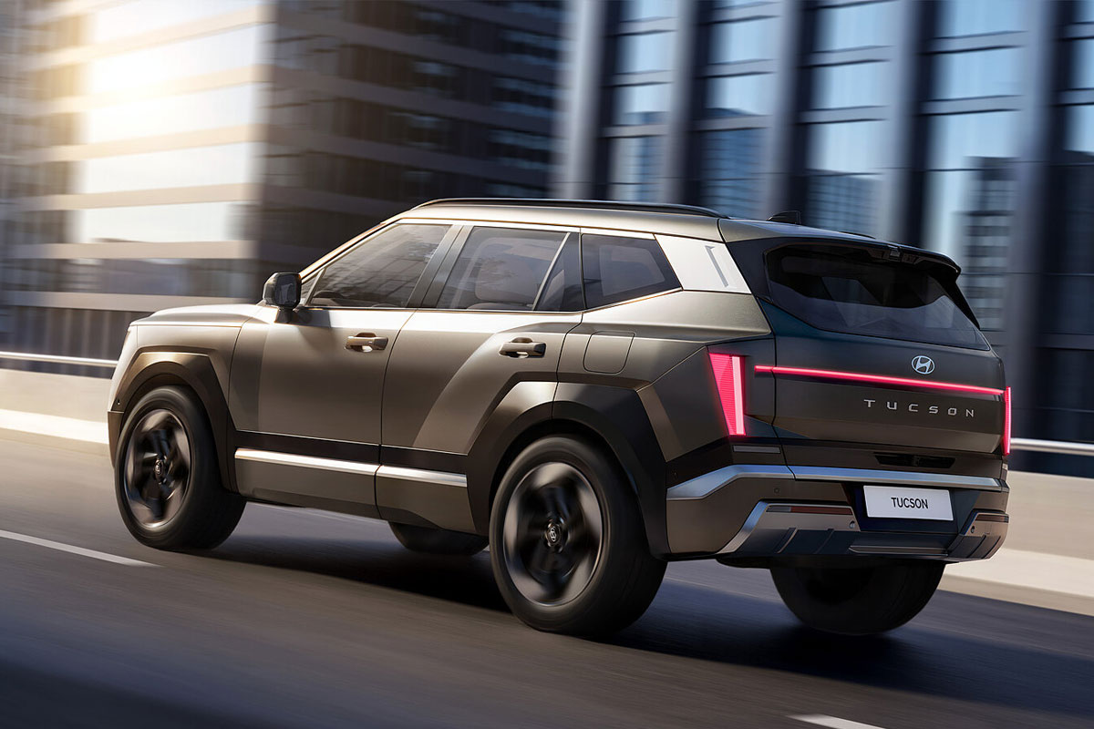 Hyundai Tucson 2027: брутальный дизайн и система Pleos Connect