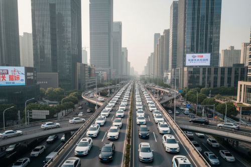 Сбой роботакси Baidu в Ухане: сразу 100 машин встали в пробке