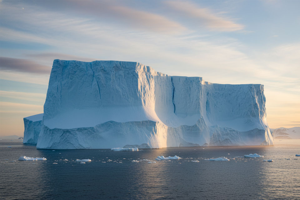 Самый большой айсберг в мире уменьшился на 67%