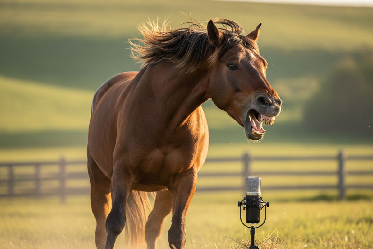 Вы задумывались почему ржут лошади? Оказывается&nbsp;&mdash; они поют!