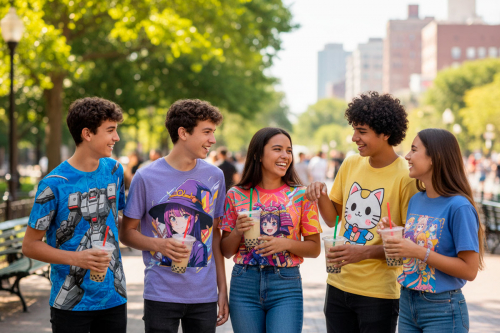 Футболки с аниме-принтами для детей и взрослых: тренды 2026 года