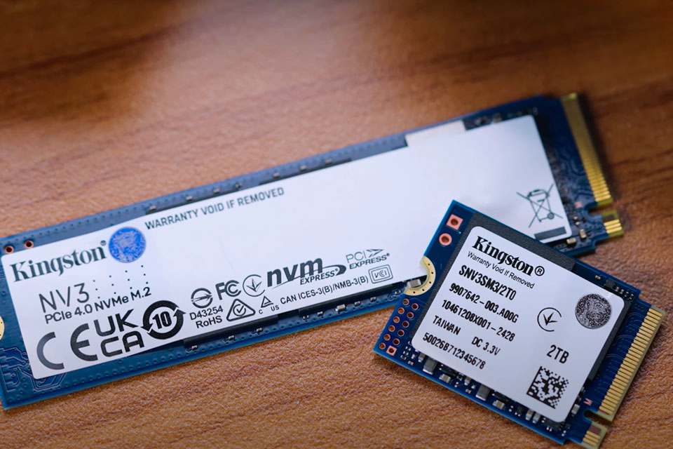 Kingston представила компактный NV3 M.2 2230 SSD с PCIe 4.0