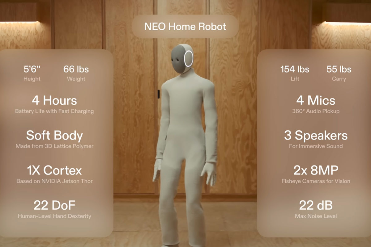 Робот Neo от 1X: Будущее гуманоидных помощников для дома