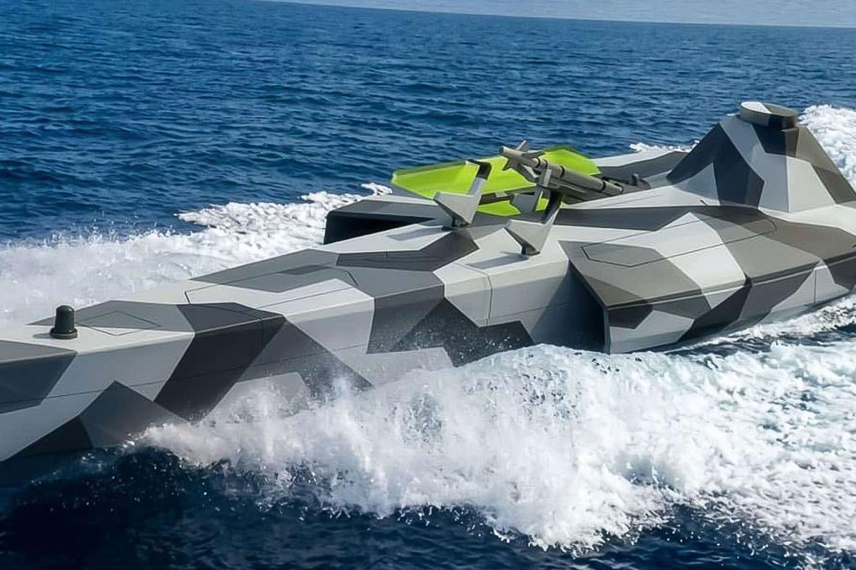 Украина показала морской дрон SIRENA с ракетами Sidewinder