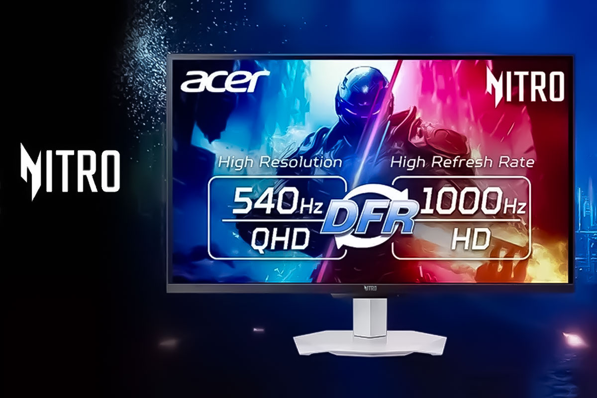 Acer Nitro XV273U F5 получил 1000 Гц, но только в 720p