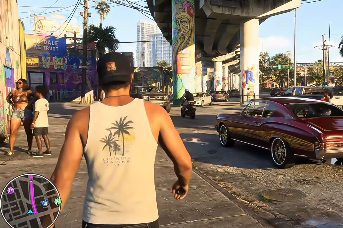 GTA 6. Скриншот из Youtube.