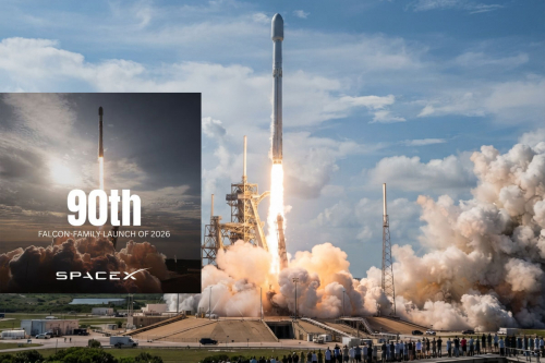 SpaceX успешно провела 90-й запуск ракеты Falcon 9
