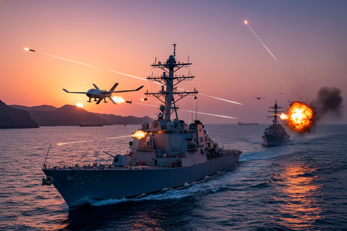 Нарушение перемирия: ВМС США отразили атаку Ирана по эсминцам