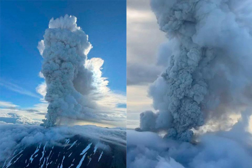На Камчатке началось извержение вулкана после 600-летнего сна